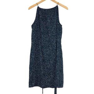 DKNY Abstract Halter Tie Waist Dress Large